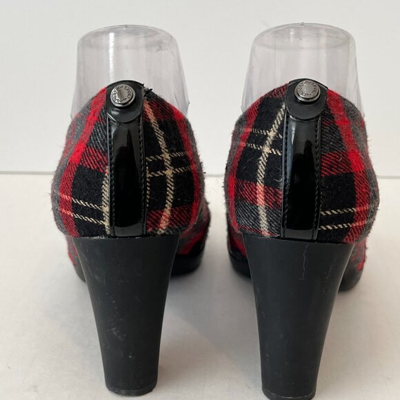 Anne Klein Sport Tartan Plaid Flannel Mary Jane Block Heels ~ Women's Size 8.5M - Picture 7 of 11